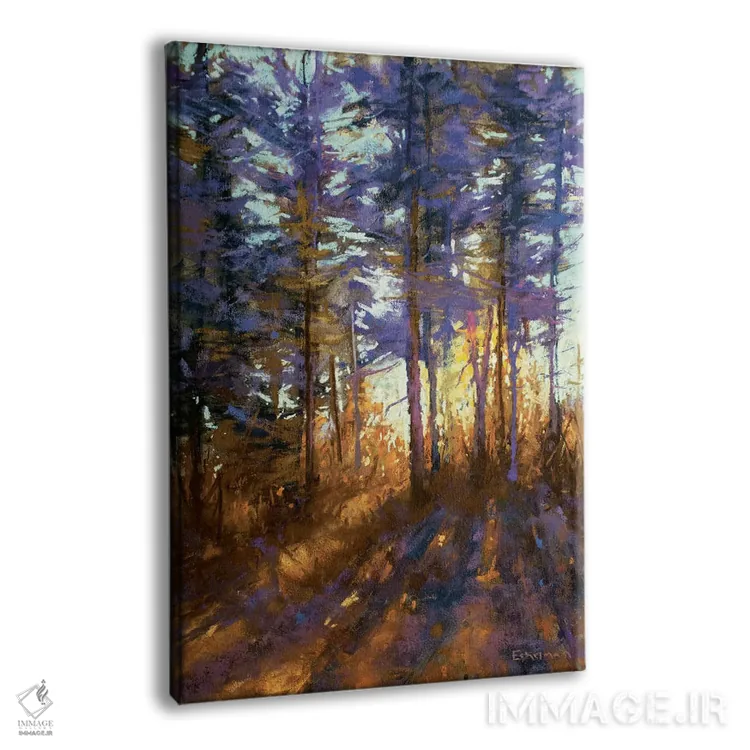 تابلو دکوراتیو گرگ و میش افسون شده اثر کیم اشلمن - نمای پرسپکتیو محصول