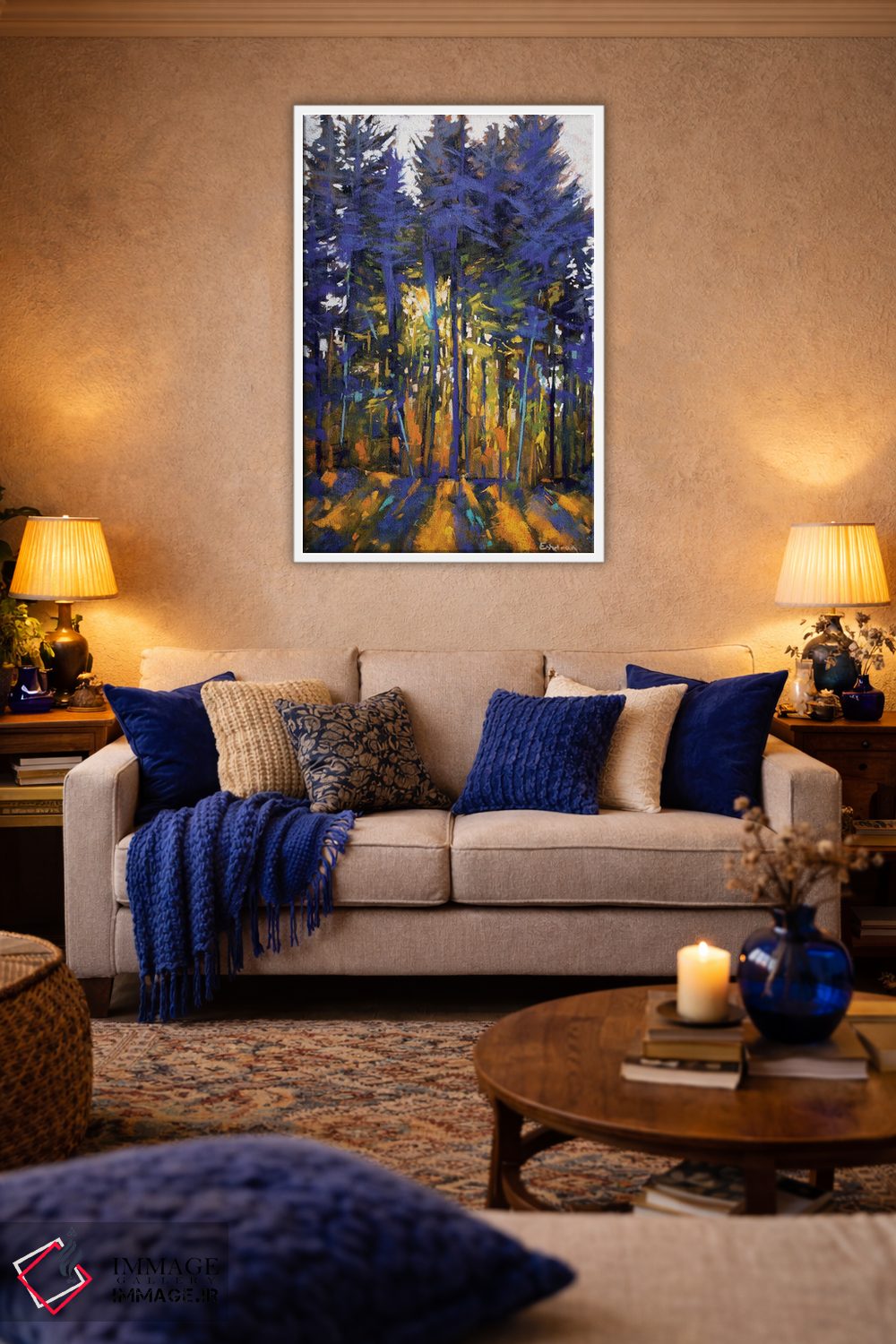 تابلو دکوراتیو نور جاری اثر کیم اشلمن - D3W