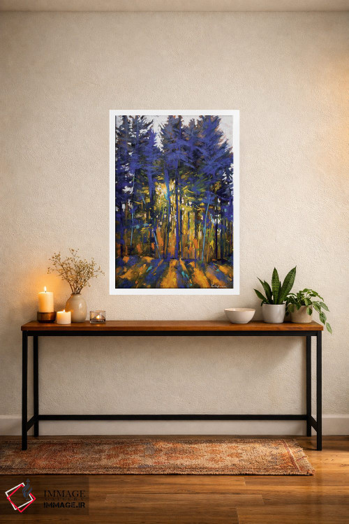 تابلو دکوراتیو نور جاری اثر کیم اشلمن - D4W