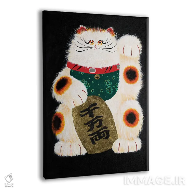 تابلو دکوراتیو مانکی نکو اثر کیم هاسکینز - نمای پرسپکتیو محصول