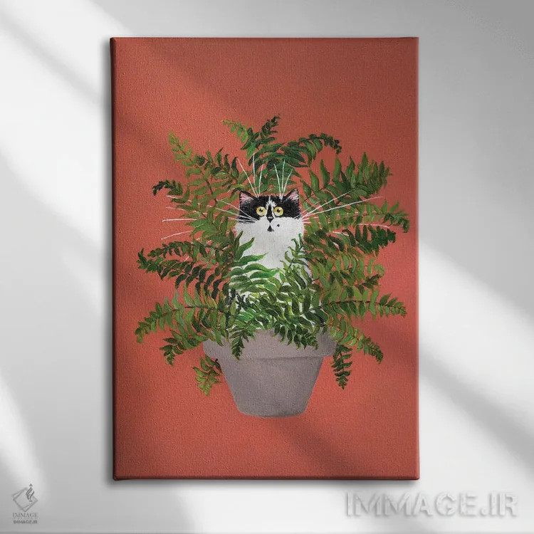 تابلو دکوراتیو کلئو در سرخس اثر کیم هاسکینز - نمای روبهرو روی دیوار