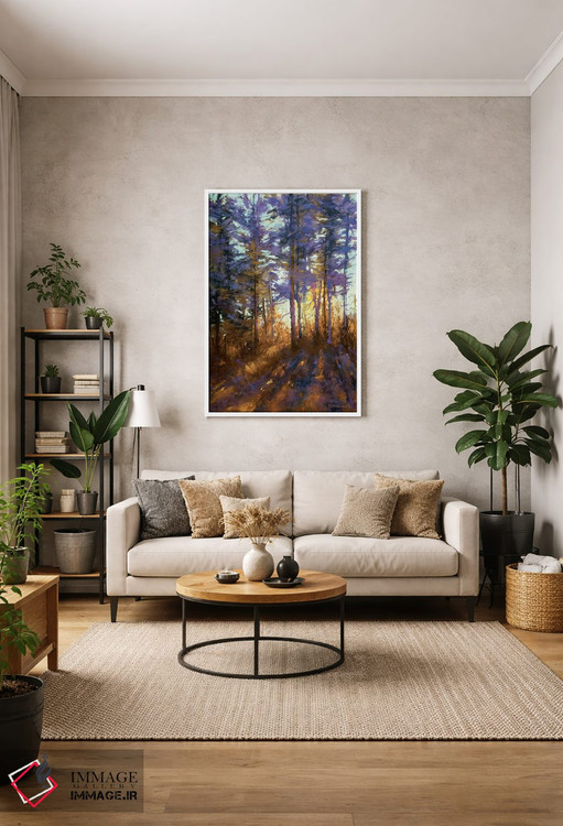 تابلو دکوراتیو گرگ و میش افسون شده اثر کیم اشلمن - D1W