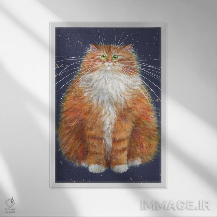 تابلو دکوراتیو بنی اثر کیم هاسکینز - نمای قابدار سفید