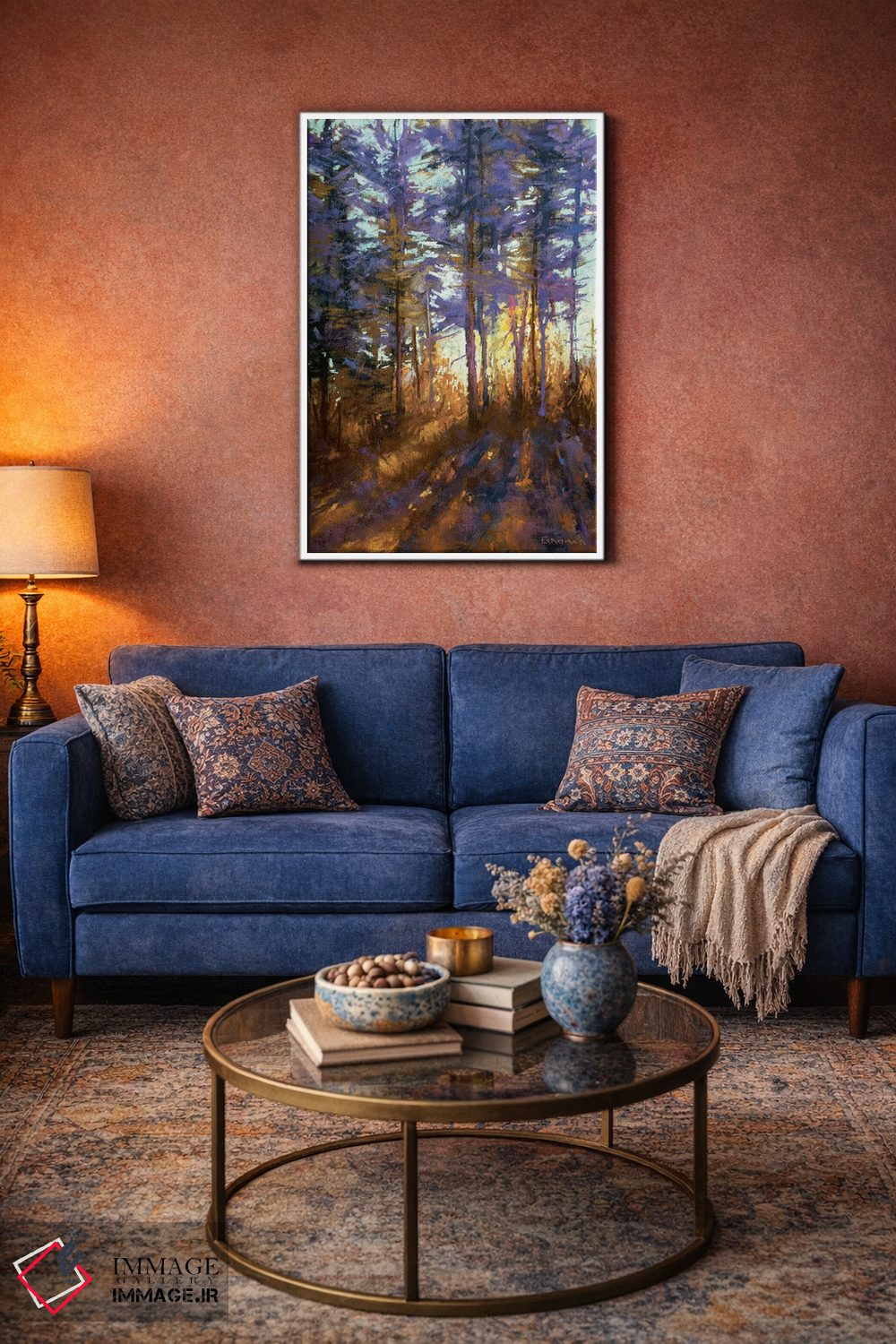 تابلو دکوراتیو گرگ و میش افسون شده اثر کیم اشلمن - D3W