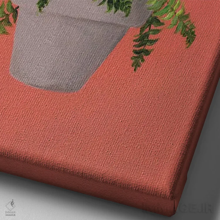 تابلو دکوراتیو کلئو در سرخس اثر کیم هاسکینز - نمای نزدیک بافت بوم