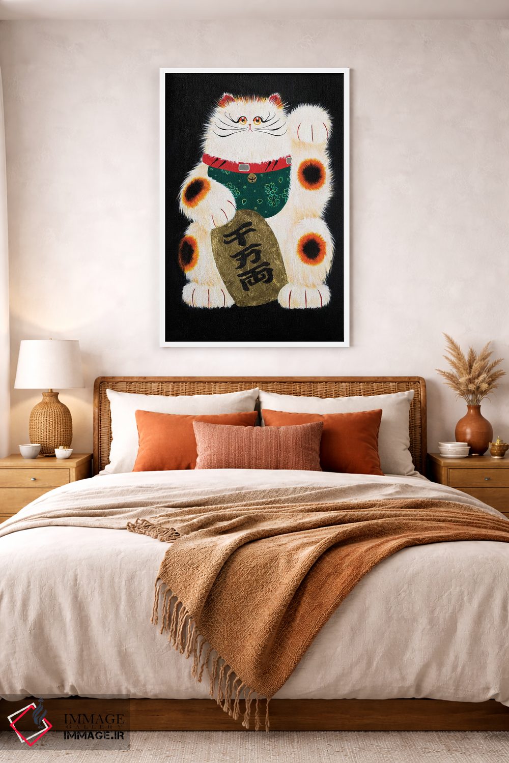 تابلو دکوراتیو مانکی نکو اثر کیم هاسکینز - D2W