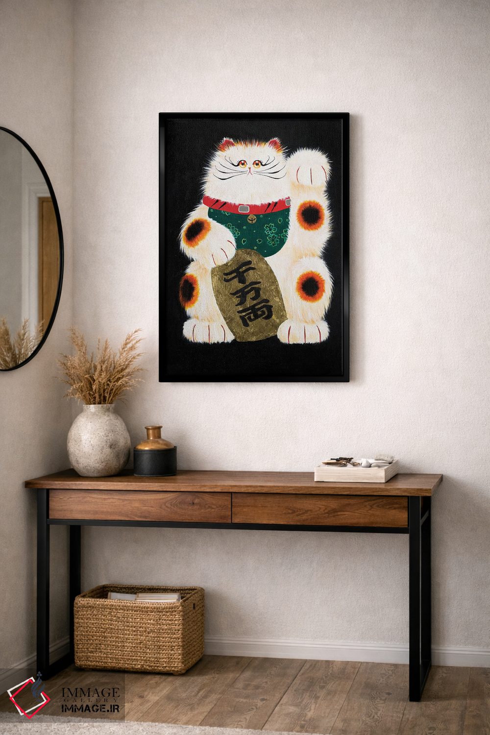 تابلو دکوراتیو مانکی نکو اثر کیم هاسکینز - D4B