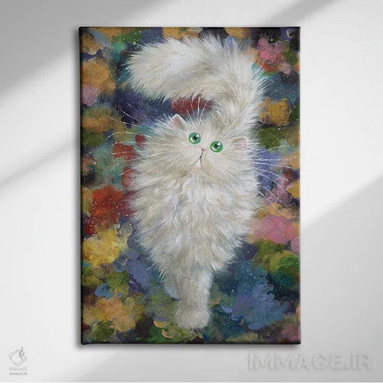 تابلو دکوراتیو فرشته اثر کیم هاسکینز - نمای روبهرو روی دیوار