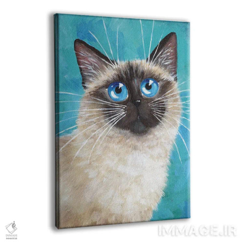 تابلو دکوراتیو جرج گربه اثر کیم هاسکینز - نمای پرسپکتیو محصول
