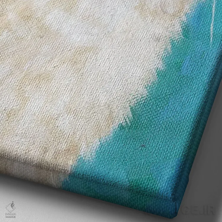 تابلو دکوراتیو جرج گربه اثر کیم هاسکینز - نمای نزدیک بافت بوم