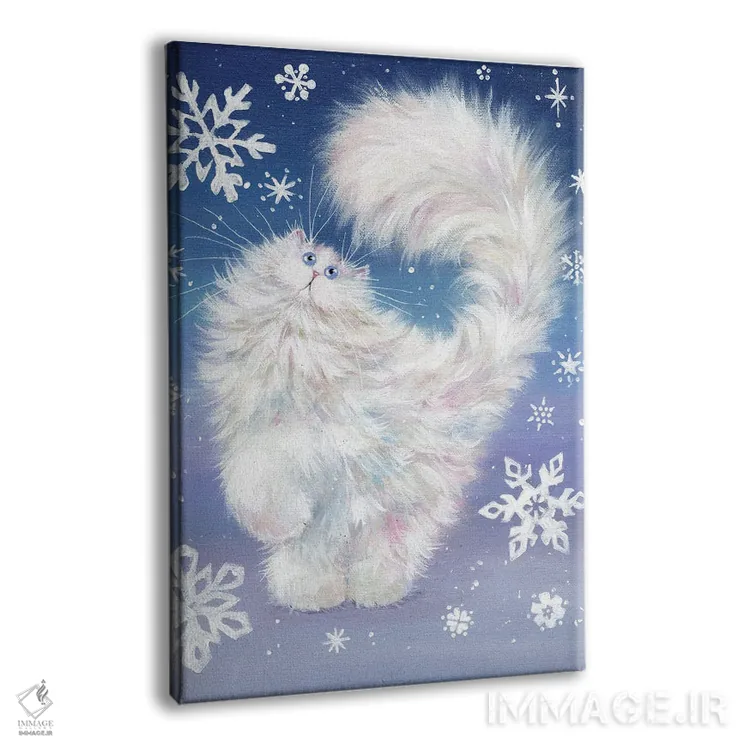 تابلو دکوراتیو پف برفی نسخه ۱ اثر کیم هاسکینز - نمای پرسپکتیو محصول