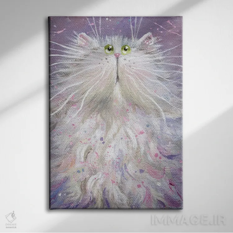 تابلو دکوراتیو فلیس اثر کیم هاسکینز - نمای روبهرو روی دیوار