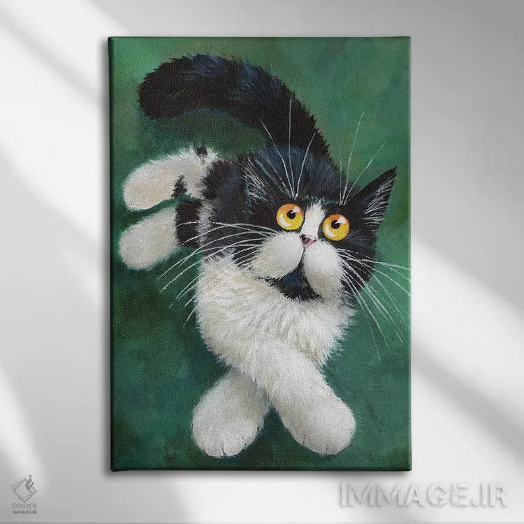 تابلو دکوراتیو پچ اثر کیم هاسکینز - نمای روبهرو روی دیوار