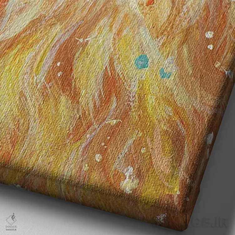 تابلو دکوراتیو سول اثر کیم هاسکینز - نمای نزدیک بافت بوم