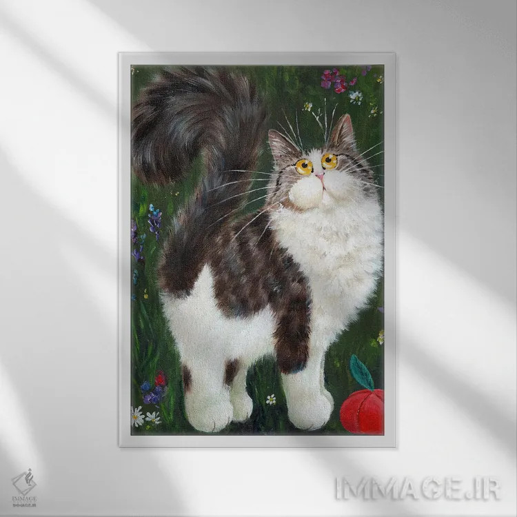 تابلو دکوراتیو دنی اثر کیم هاسکینز - نمای قابدار سفید