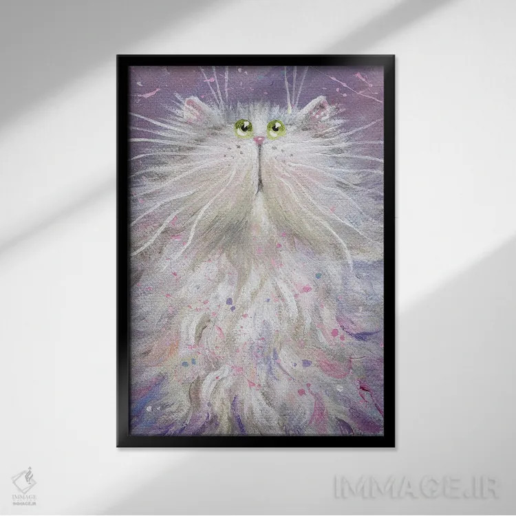 تابلو دکوراتیو فلیس اثر کیم هاسکینز - نمای قابدار مشکی