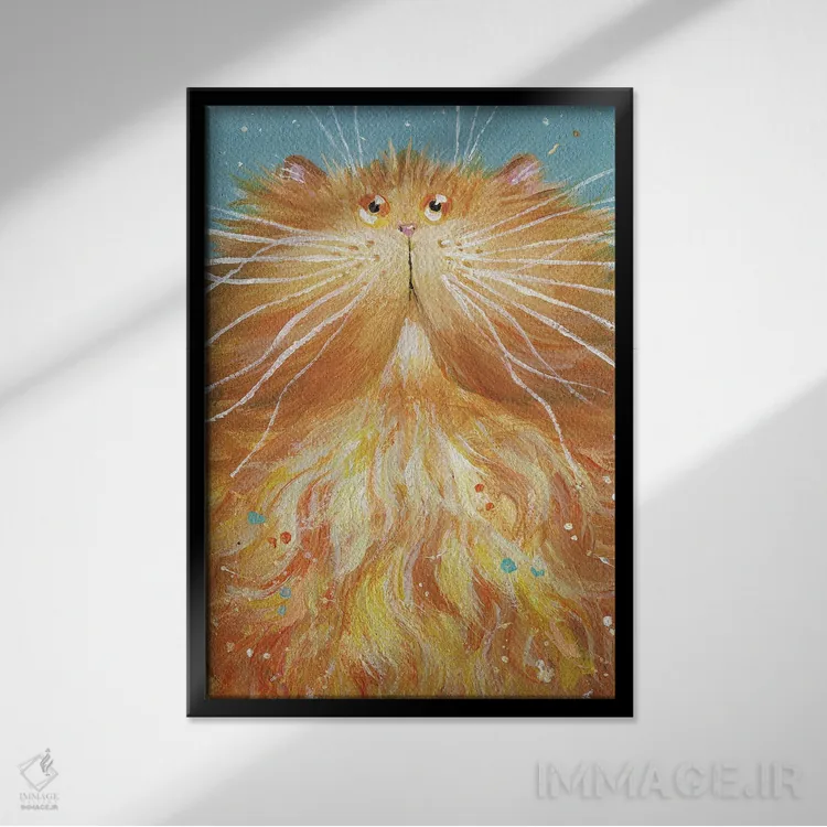 تابلو دکوراتیو سول اثر کیم هاسکینز - نمای قابدار مشکی