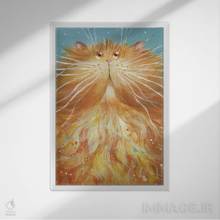 تابلو دکوراتیو سول اثر کیم هاسکینز - نمای قابدار سفید