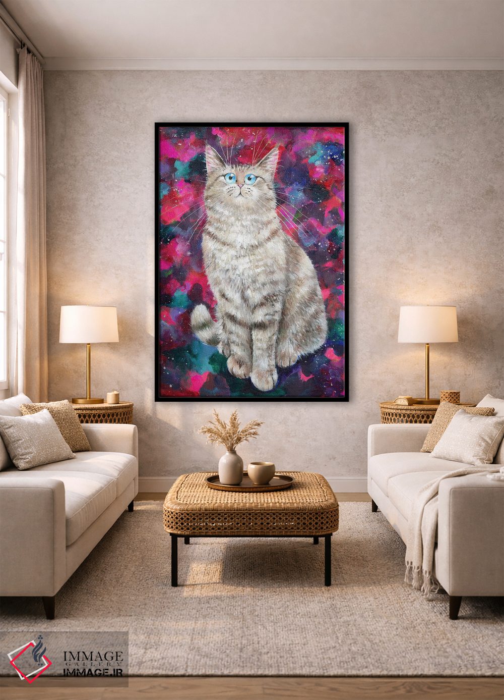 تابلو دکوراتیو زویی اثر کیم هاسکینز - D1B