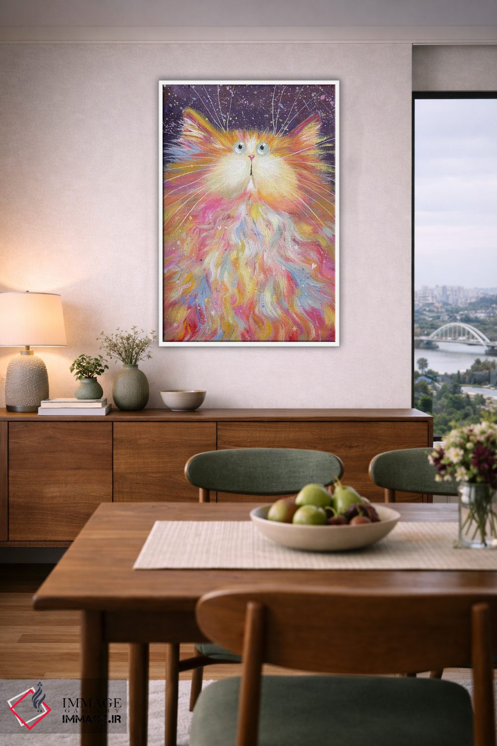 تابلو دکوراتیو بالوف اثر کیم هاسکینز - D5W