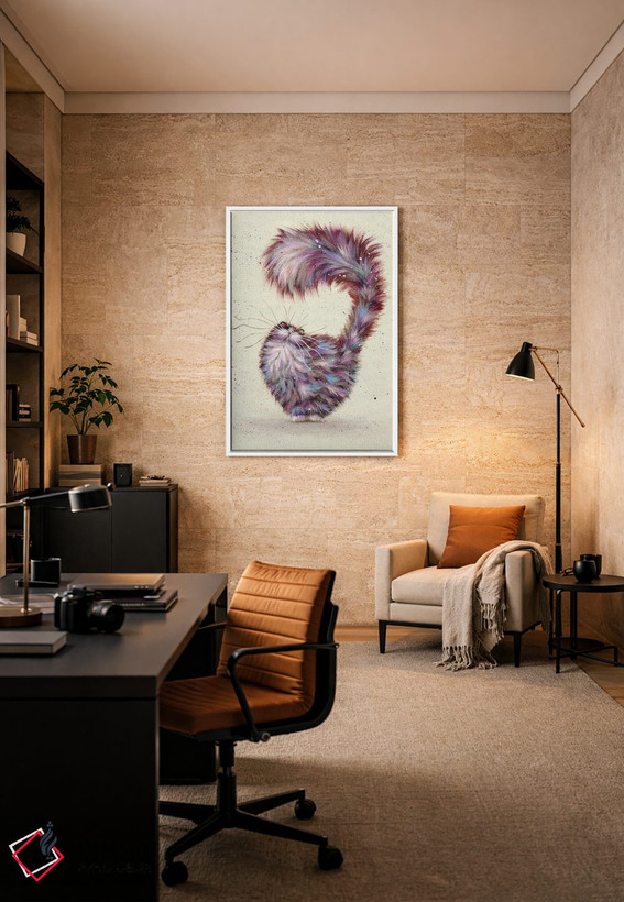 تابلو دکوراتیو دم بزرگ اثر کیم هاسکینز - D6W