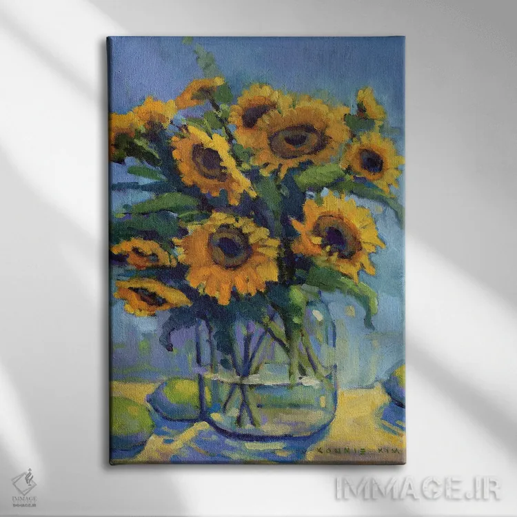 تابلو دکوراتیو خوش بین ها اثر کانی کیم - نمای روبهرو روی دیوار