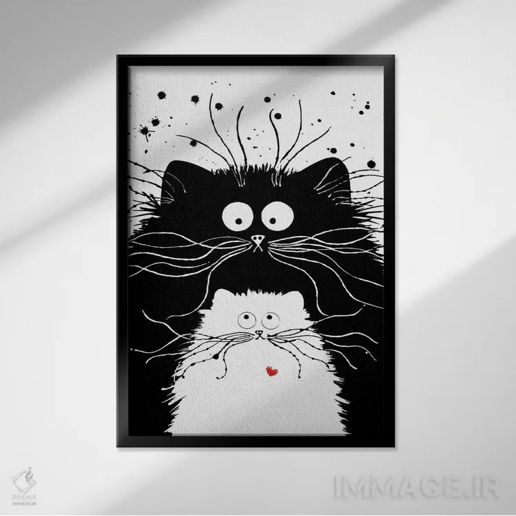 تابلو دکوراتیو تو پرفکت اثر کیم هاسکینز - نمای قابدار مشکی