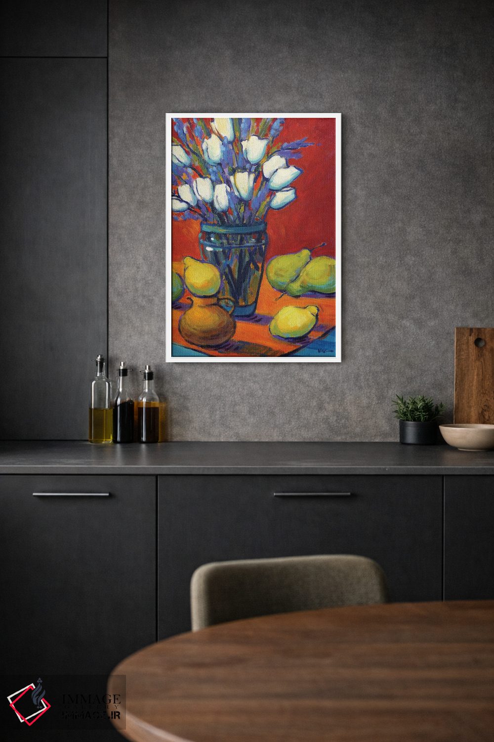 تابلو دکوراتیو تعادل اثر کانی کیم - D1W