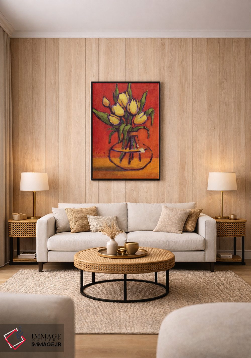 تابلو دکوراتیو زیبای دیوانه اثر کانی کیم - D1B