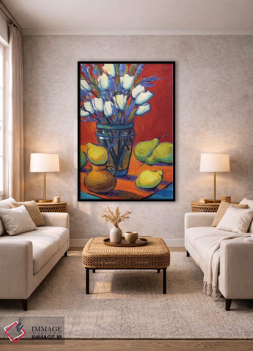 تابلو دکوراتیو تعادل اثر کانی کیم - D2B