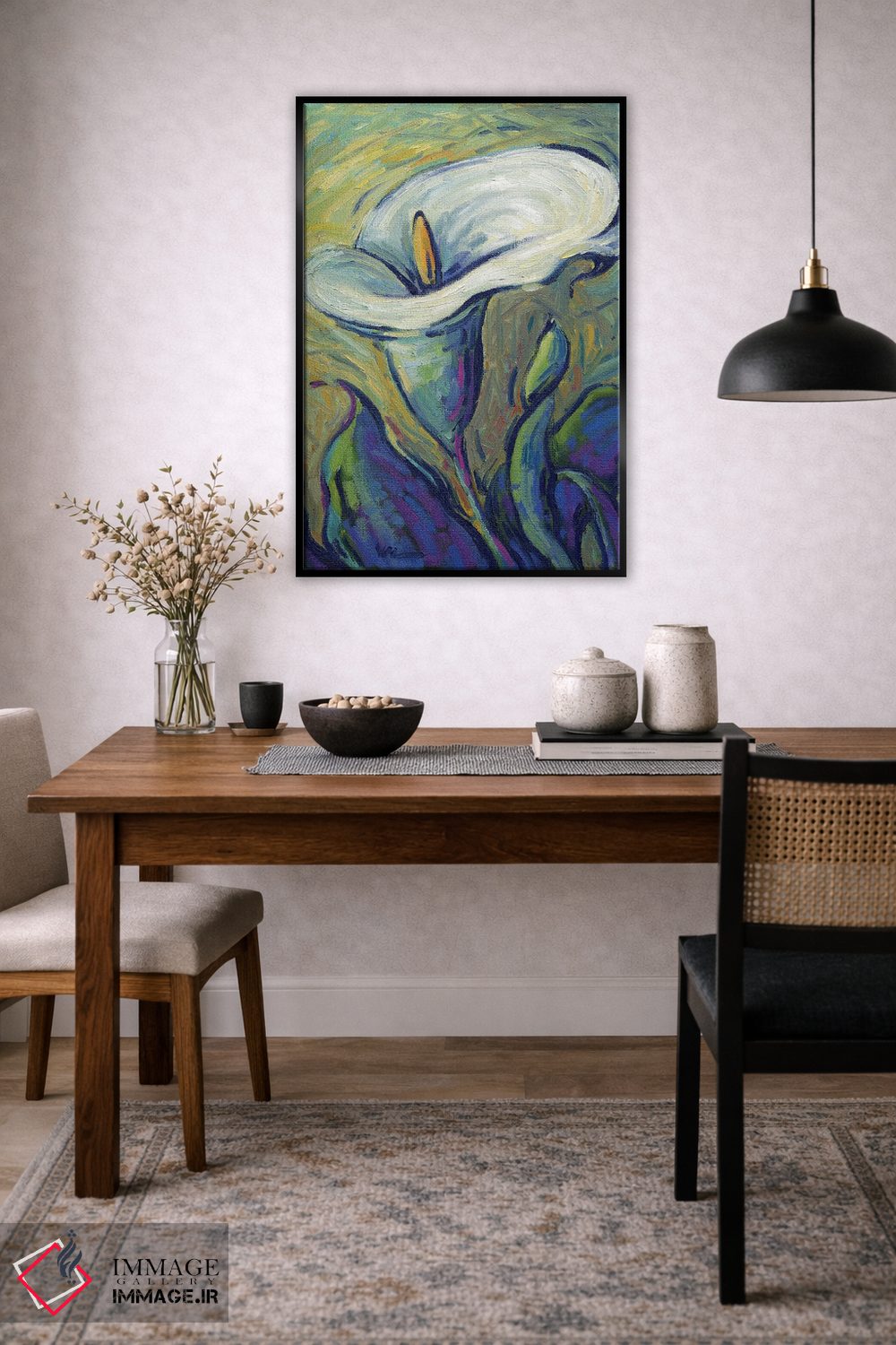 تابلو دکوراتیو کالا لیلی اثر کانی کیم - D5B