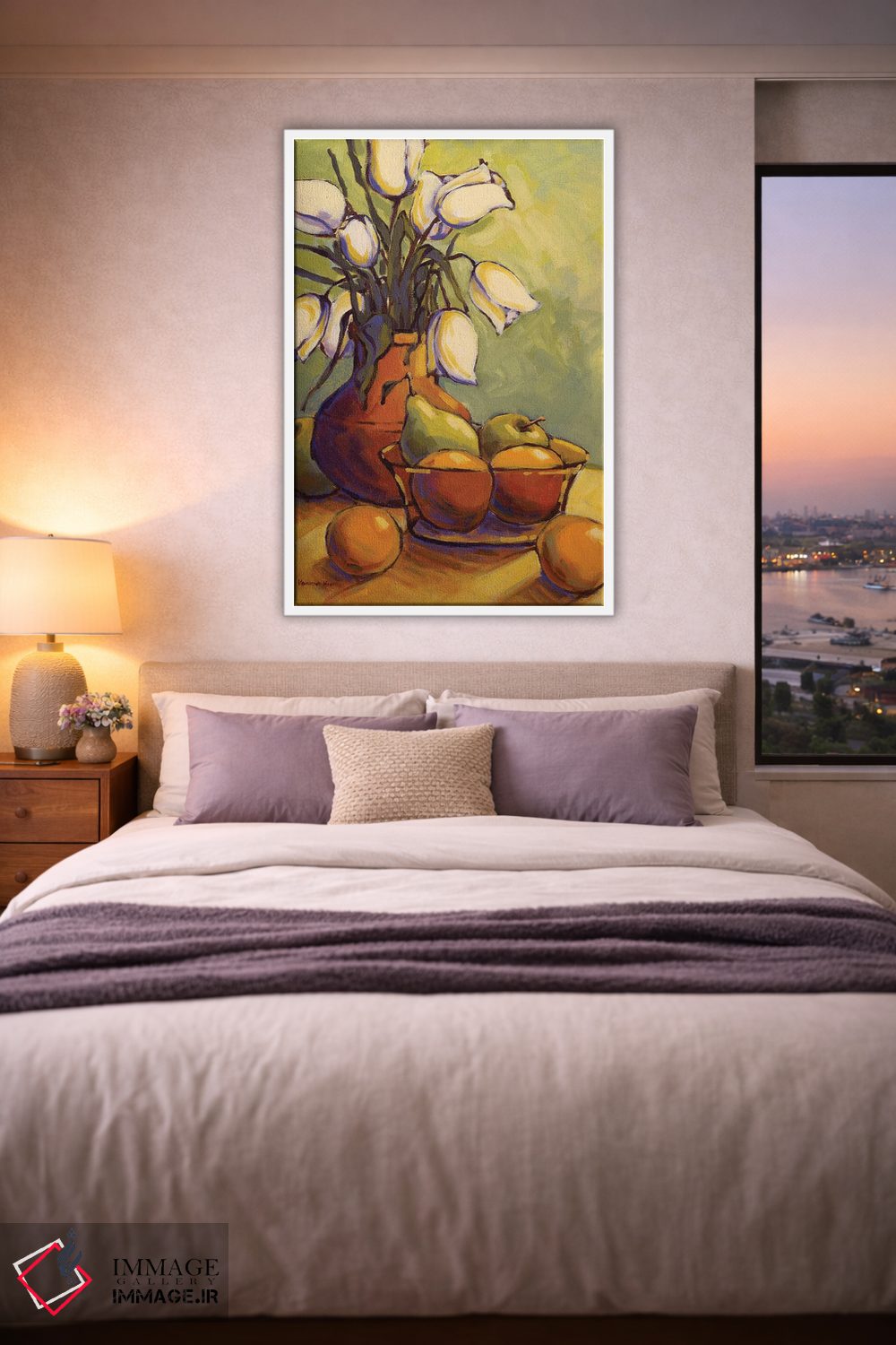 تابلو دکوراتیو لاله ها ۱ اثر کانی کیم - D3W