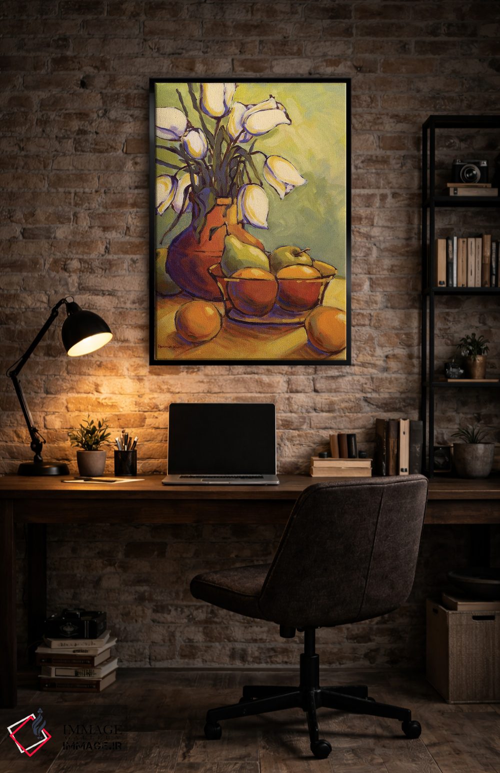 تابلو دکوراتیو لاله ها ۱ اثر کانی کیم - D5B