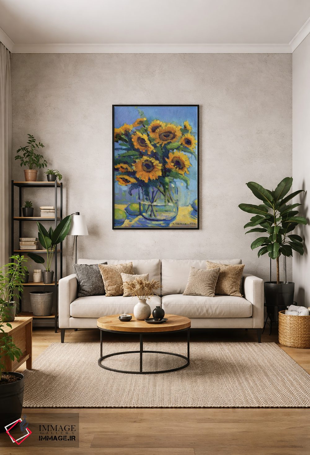 تابلو دکوراتیو خوش بین ها اثر کانی کیم - D1B