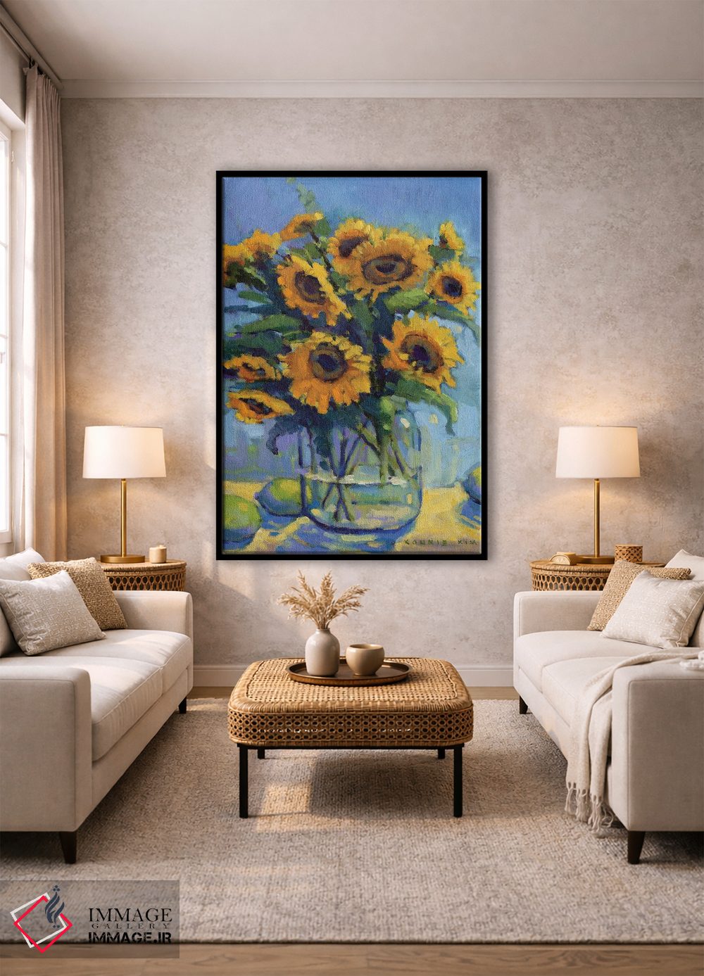 تابلو دکوراتیو خوش بین ها اثر کانی کیم - D2B