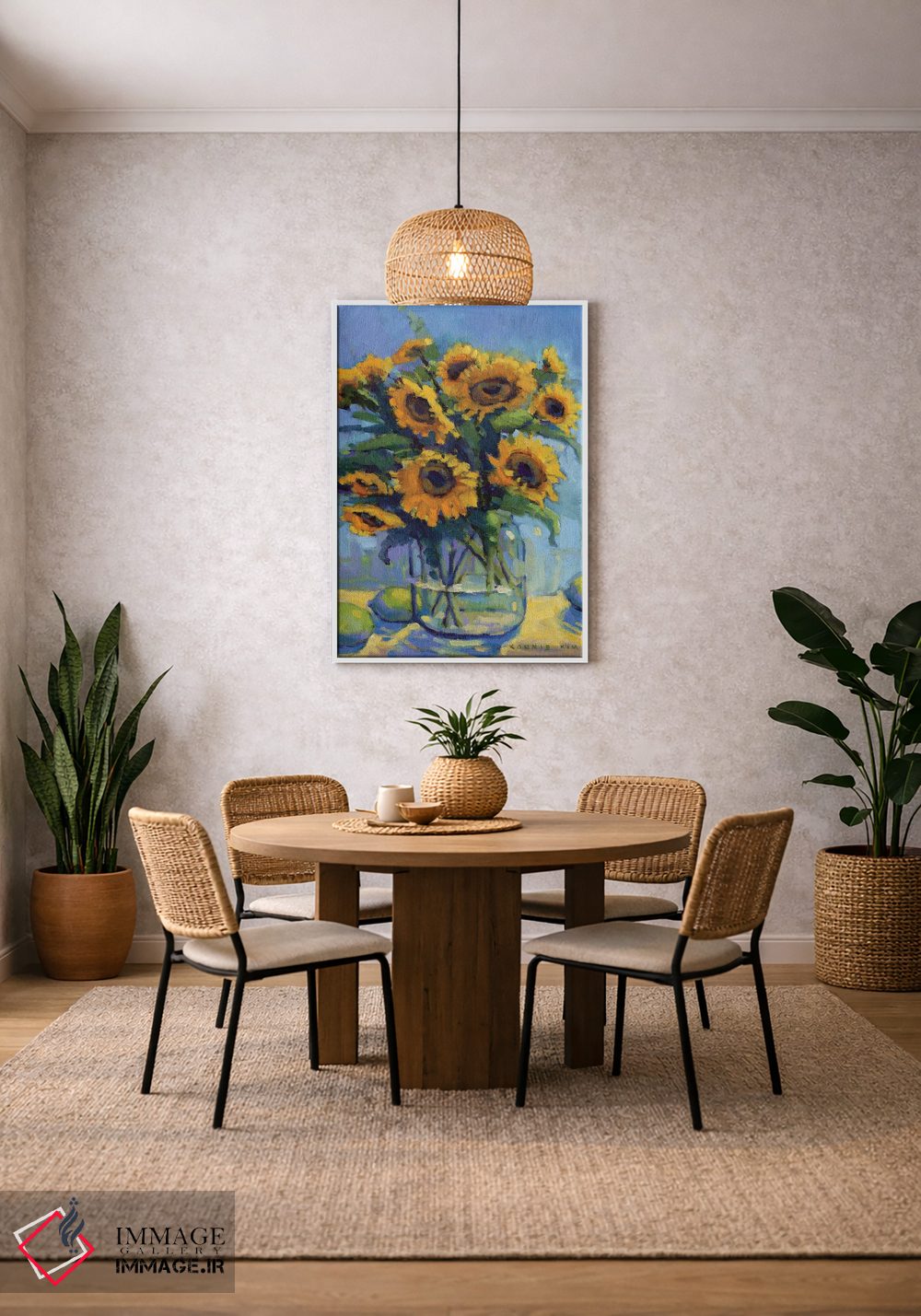 تابلو دکوراتیو خوش بین ها اثر کانی کیم - D3W