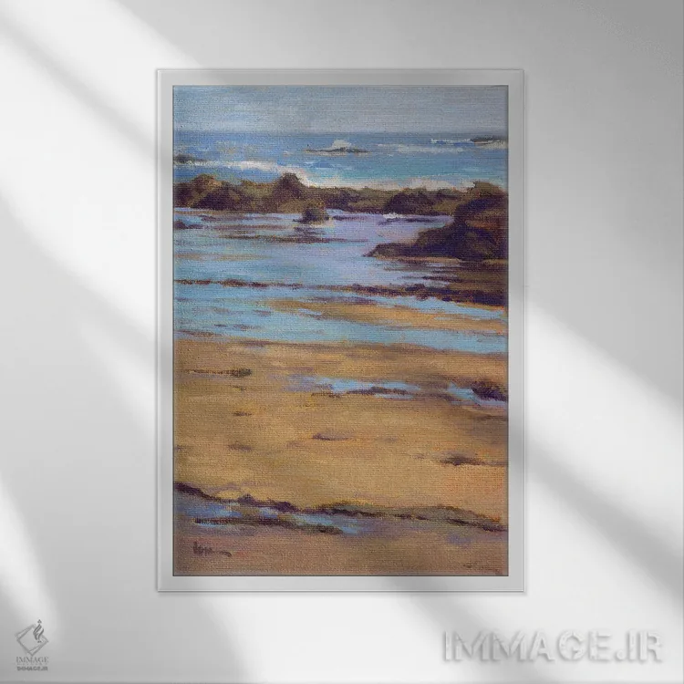 تابلو دکوراتیو کریستال کوو اثر کانی کیم - نمای قابدار سفید