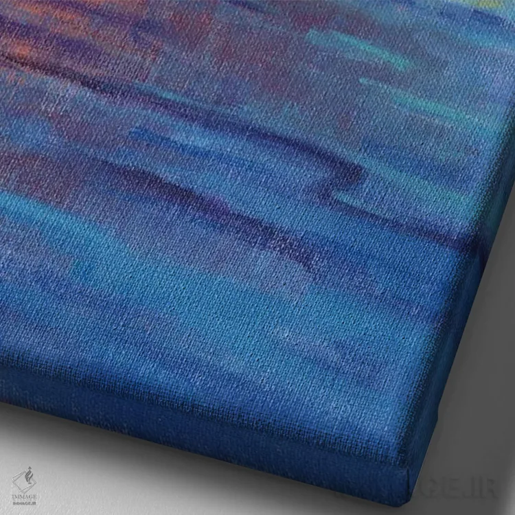 تابلو دکوراتیو کروز ساحلی ششم اثر کانی کیم - نمای نزدیک بافت بوم