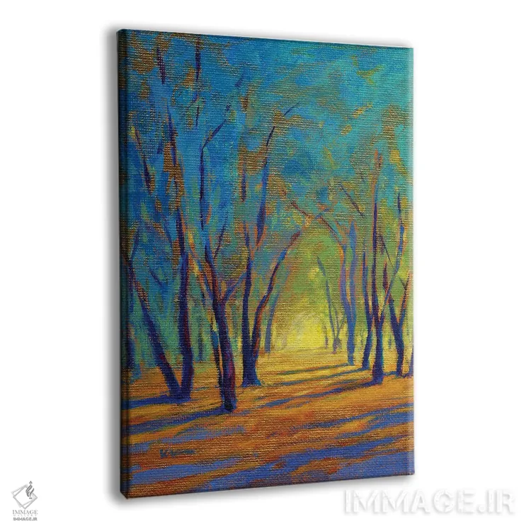 تابلو دکوراتیو رنگ های بهار هشت اثر کانی کیم - نمای پرسپکتیو محصول