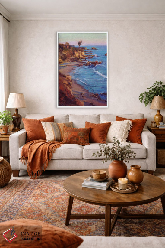 تابلو دکوراتیو Newport Beach,کرونا دل مار، نیوپورت بیچ اثر کانی کیم - D1W