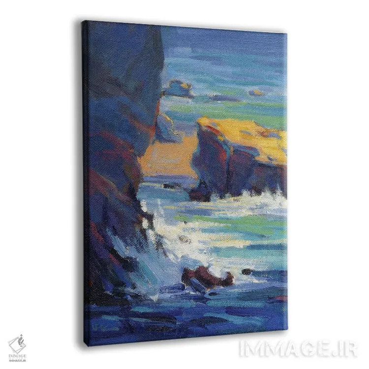 تابلو دکوراتیو صخره های لاگونا اثر کانی کیم - نمای پرسپکتیو محصول