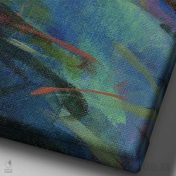 تابلو دکوراتیو بازگشت به خانه اثر کانی کیم - نمای نزدیک بافت بوم