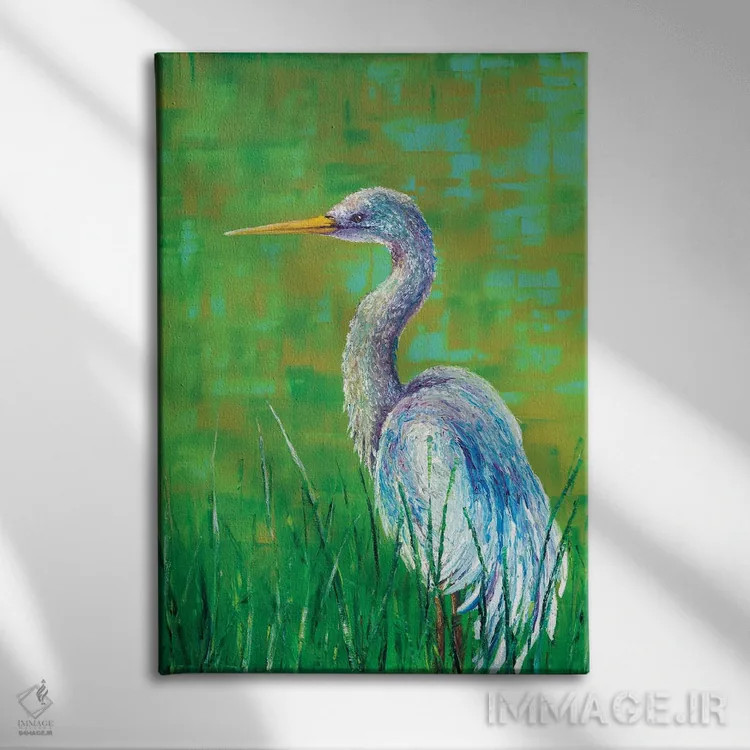 تابلو دکوراتیو درنا اثر کیمبرلی آدامز - نمای روبهرو روی دیوار