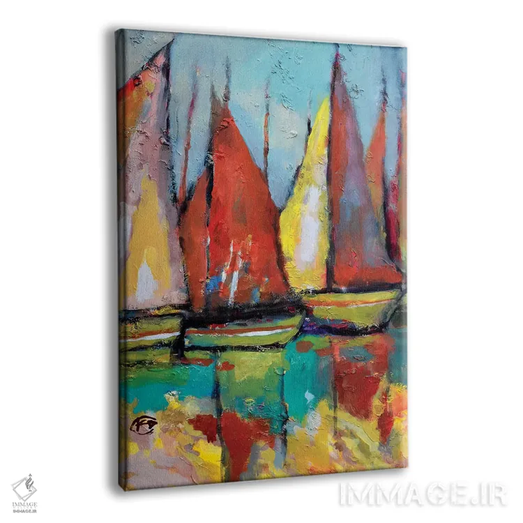 تابلو دکوراتیو قایق های قدیمی تن ماهی اثر کیپ دکر - نمای پرسپکتیو محصول