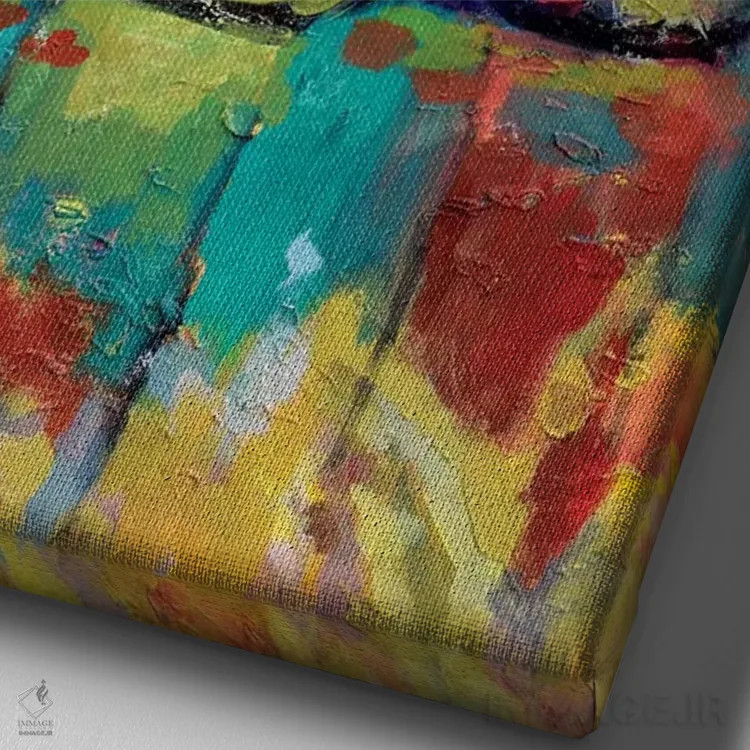 تابلو دکوراتیو قایق های قدیمی تن ماهی اثر کیپ دکر - نمای نزدیک بافت بوم