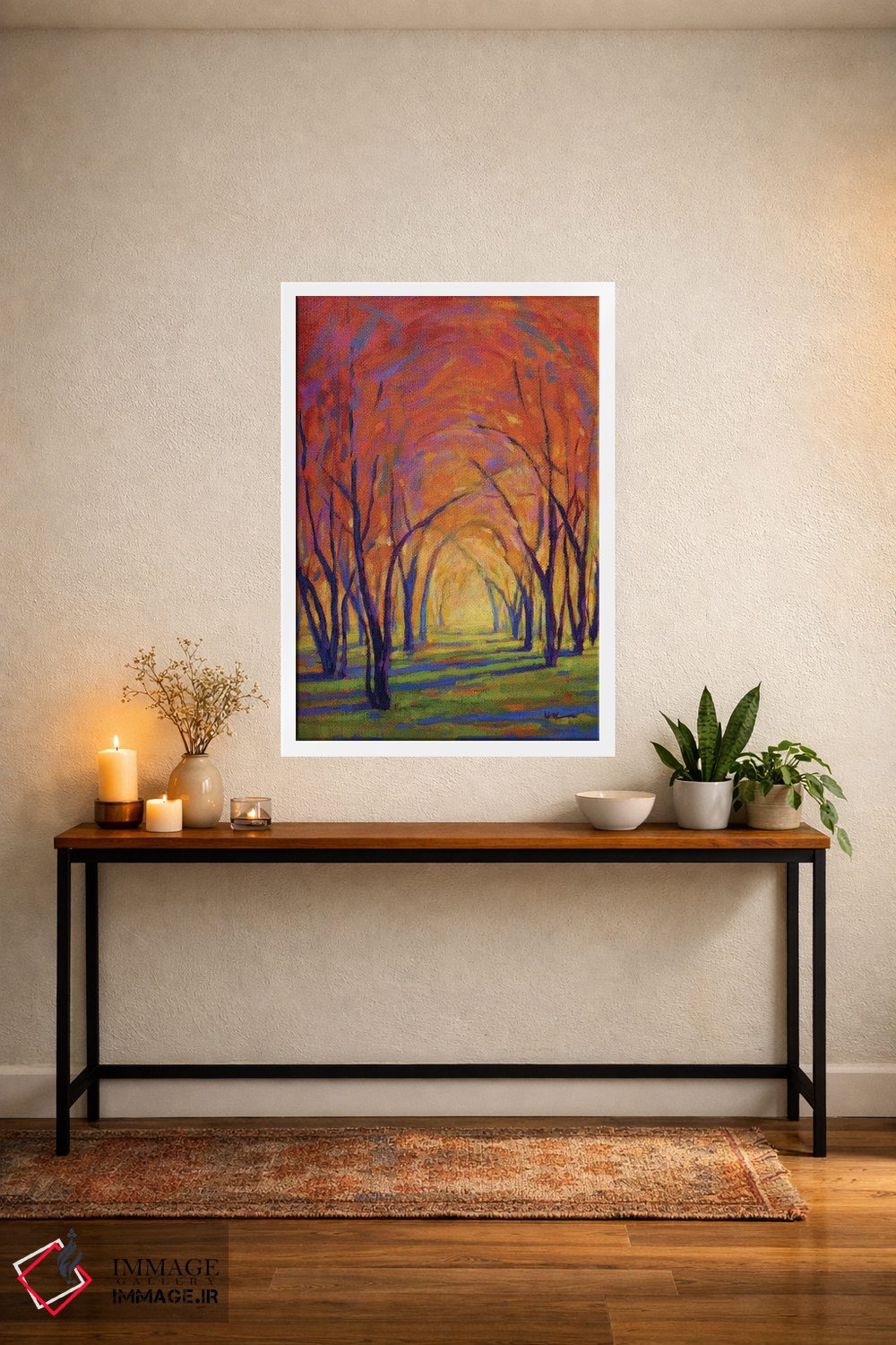 تابلو دکوراتیو رنگ های پاییز اثر کانی کیم - D3W