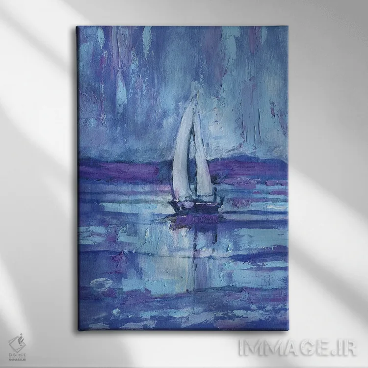 تابلو انتزاعی عزیمت صبح زود اثر کیپ دکر - نمای روبهرو روی دیوار