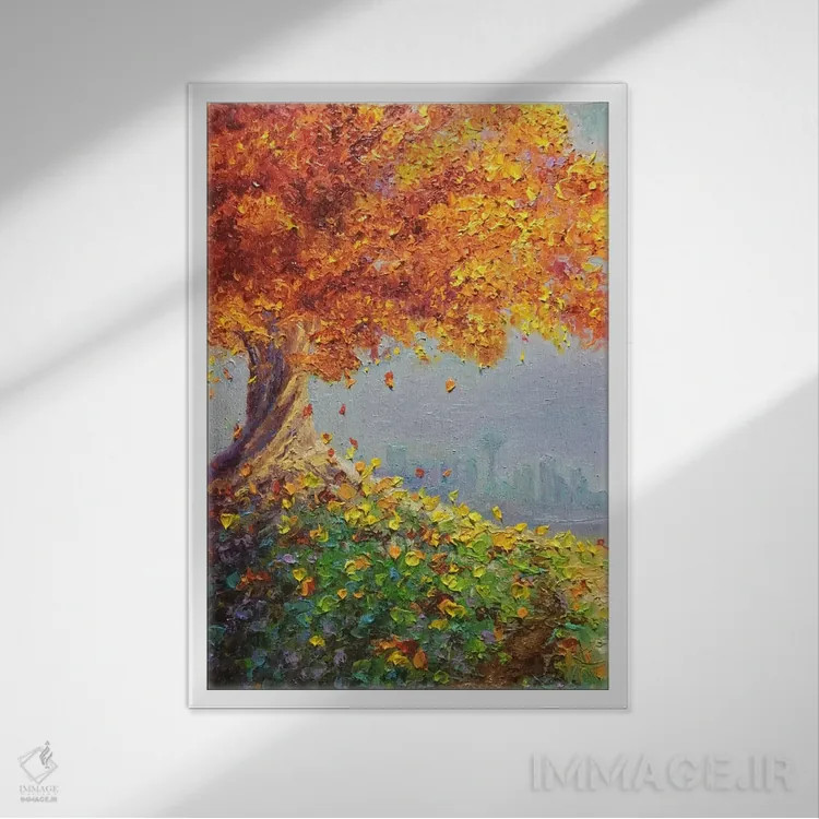 تابلو دکوراتیو منظره اثر کیمبرلی آدامز - نمای قابدار سفید