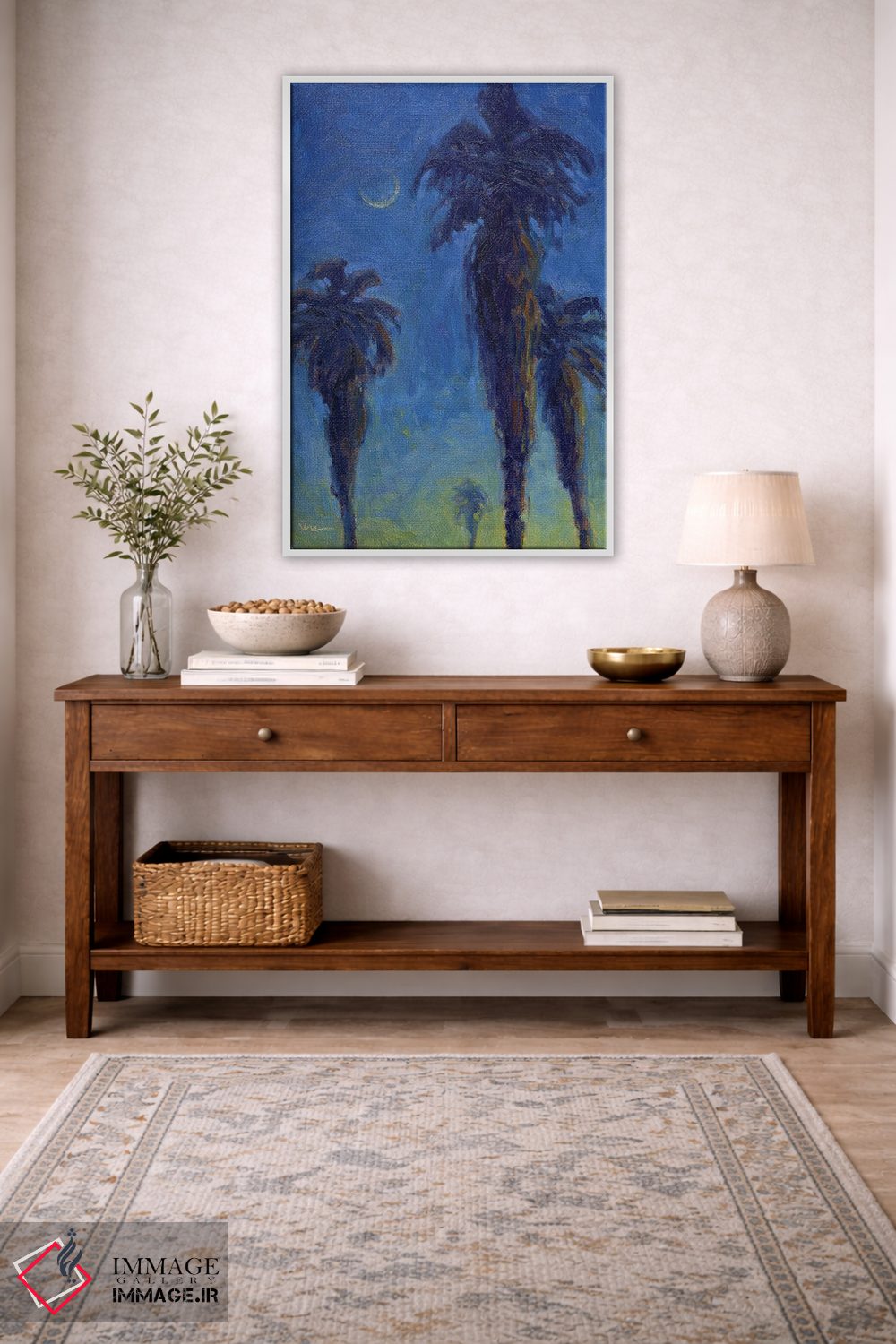 تابلو دکوراتیو نخل های داغ تابستانی اثر کانی کیم - D2W