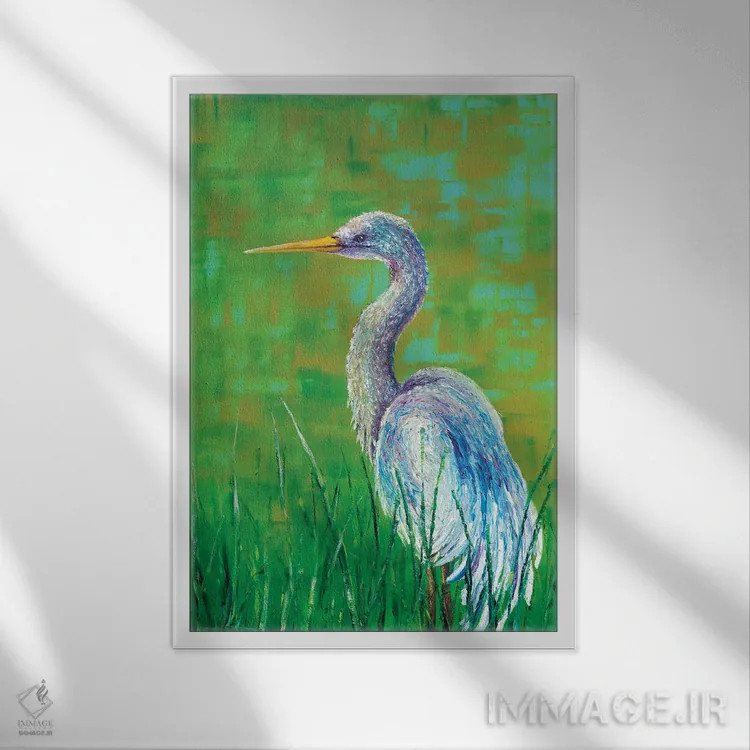 تابلو دکوراتیو درنا اثر کیمبرلی آدامز - نمای قابدار سفید